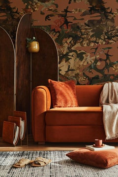 Hidden in Plain Sight Marsala Wallpaper by Magnus Gjoen