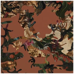 Hidden in Plain Sight Marsala Wallpaper by Magnus Gjoen