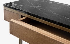 Hidden Marble & Wooden Sideboard with Drawer