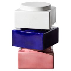 Hidden Secret Three-Piece Decorative Object in Glazed Ceramic by BERTO