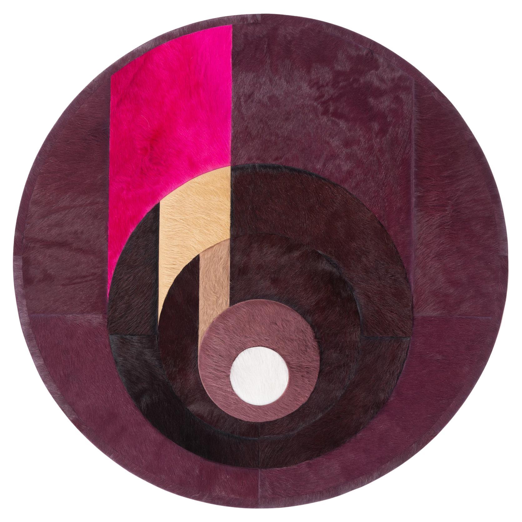 Hide Rug by Amy Lau (4ft 3in diameter)