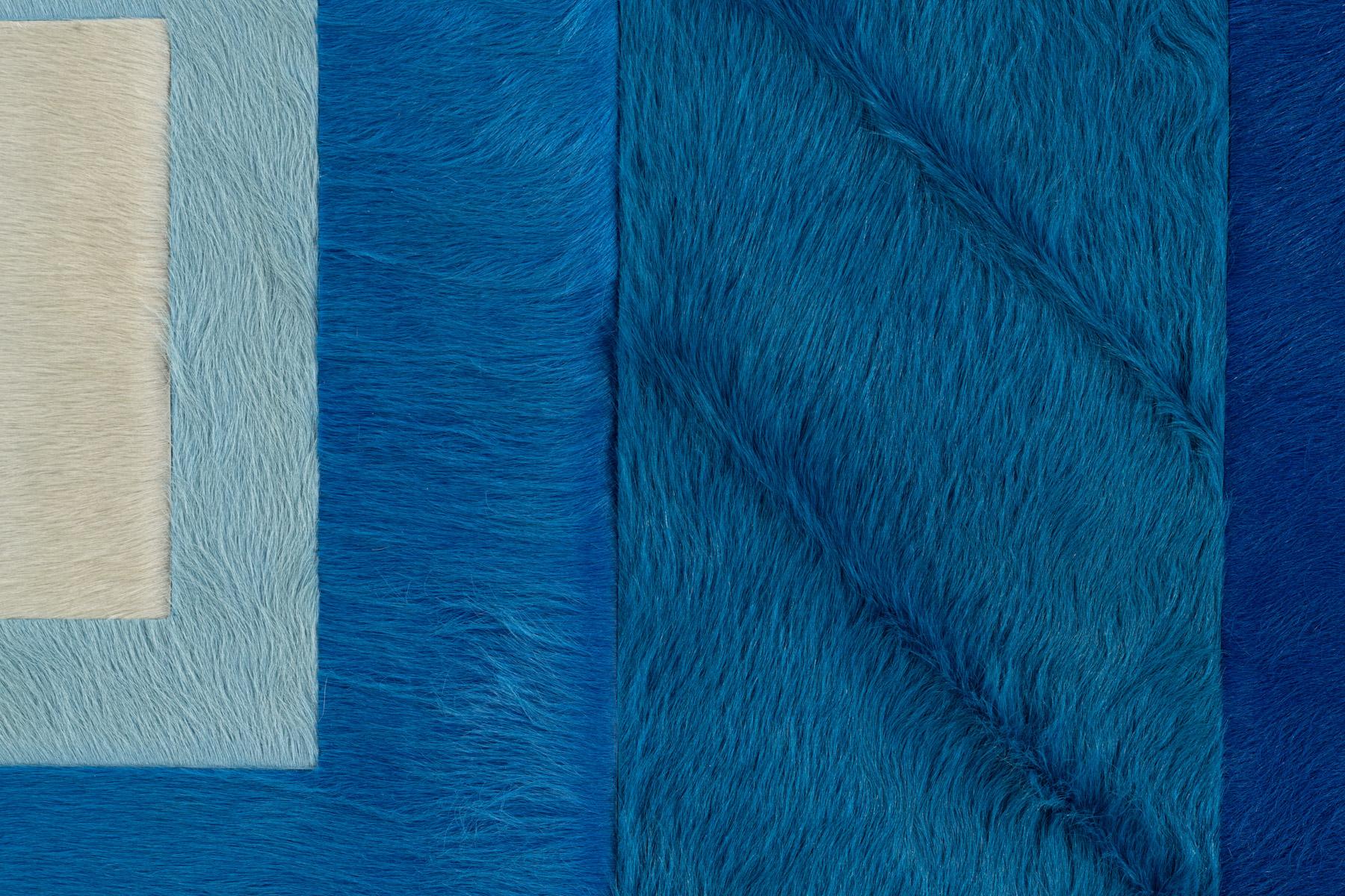 Américain Tapis Hide par Amy Lau (1,5m x 1,5m) en vente