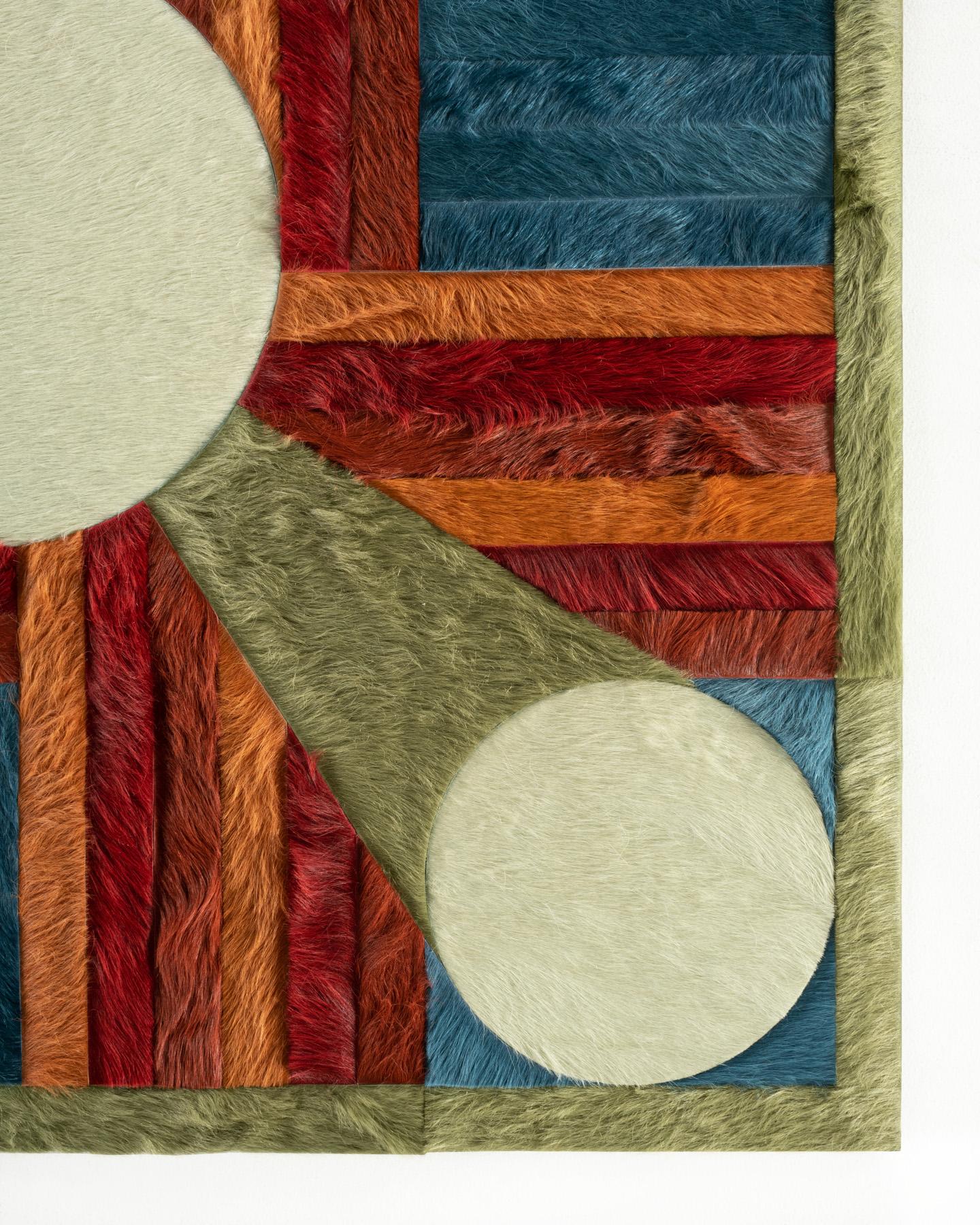 Fait main Tapis Hide par Douglas Friedman (10ft 10in x 7ft 8in) en vente
