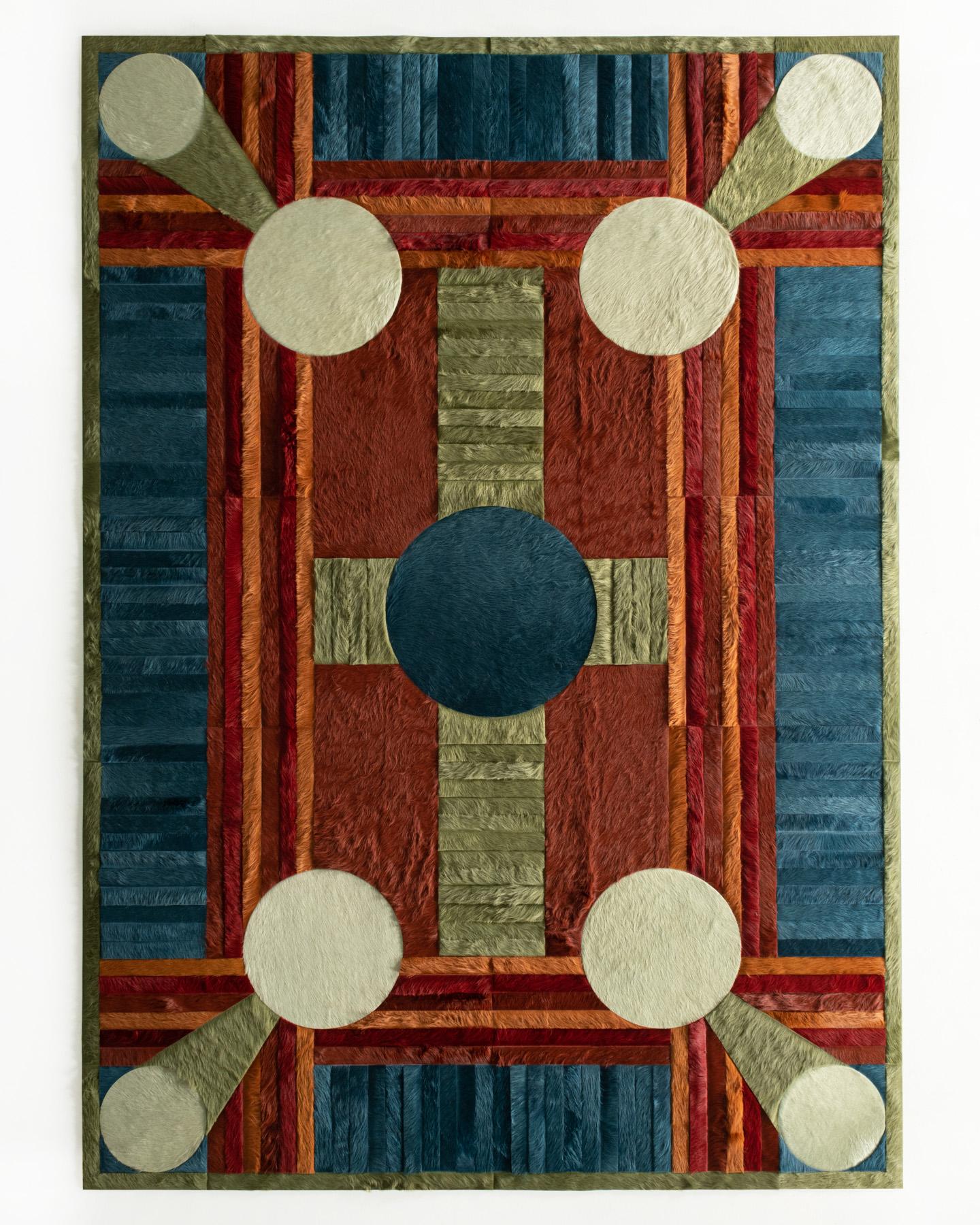 XXIe siècle et contemporain Tapis Hide par Douglas Friedman (10ft 10in x 7ft 8in) en vente