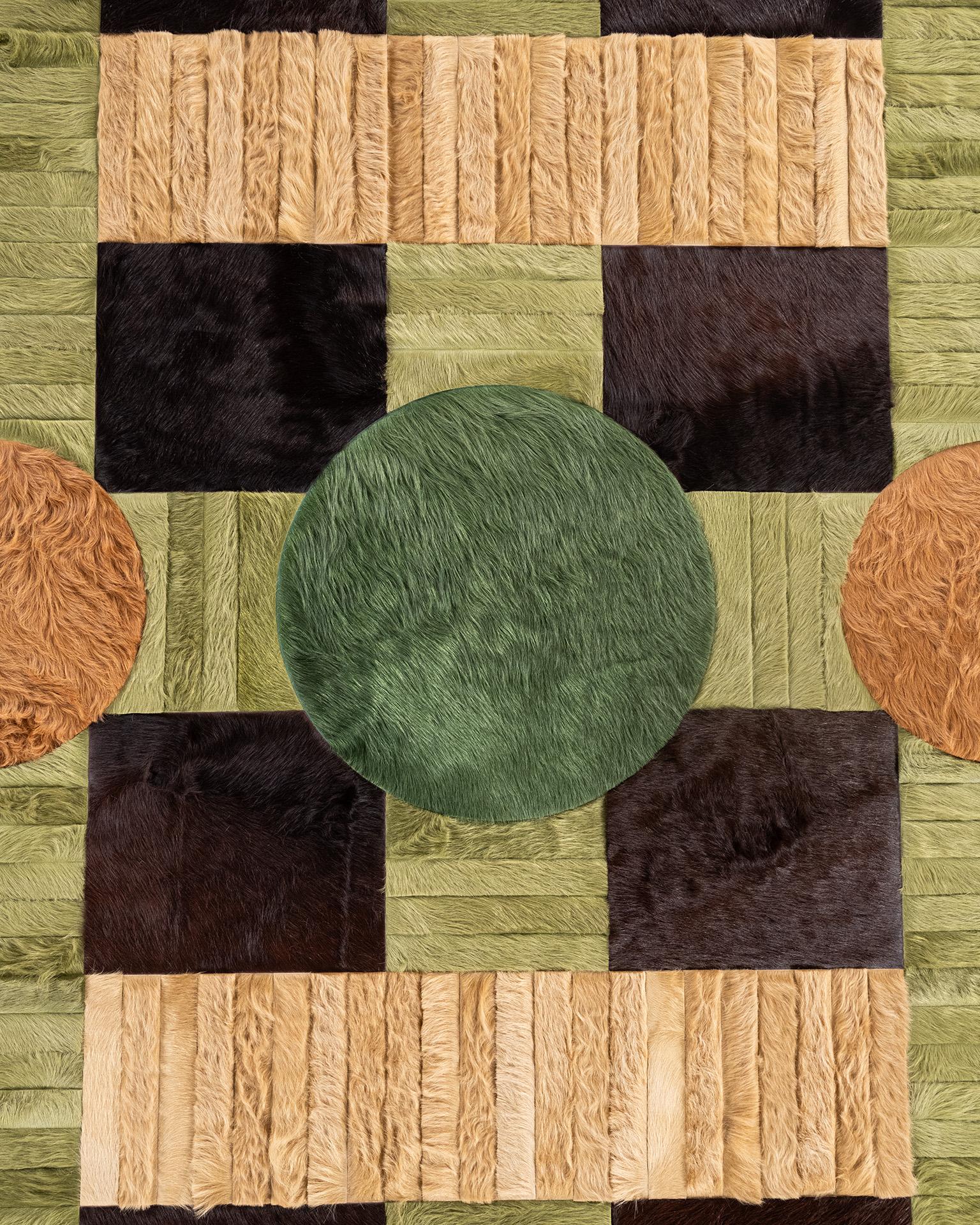Organico moderno Tappeto Hide di Douglas Friedman (10ft x 14ft) in vendita