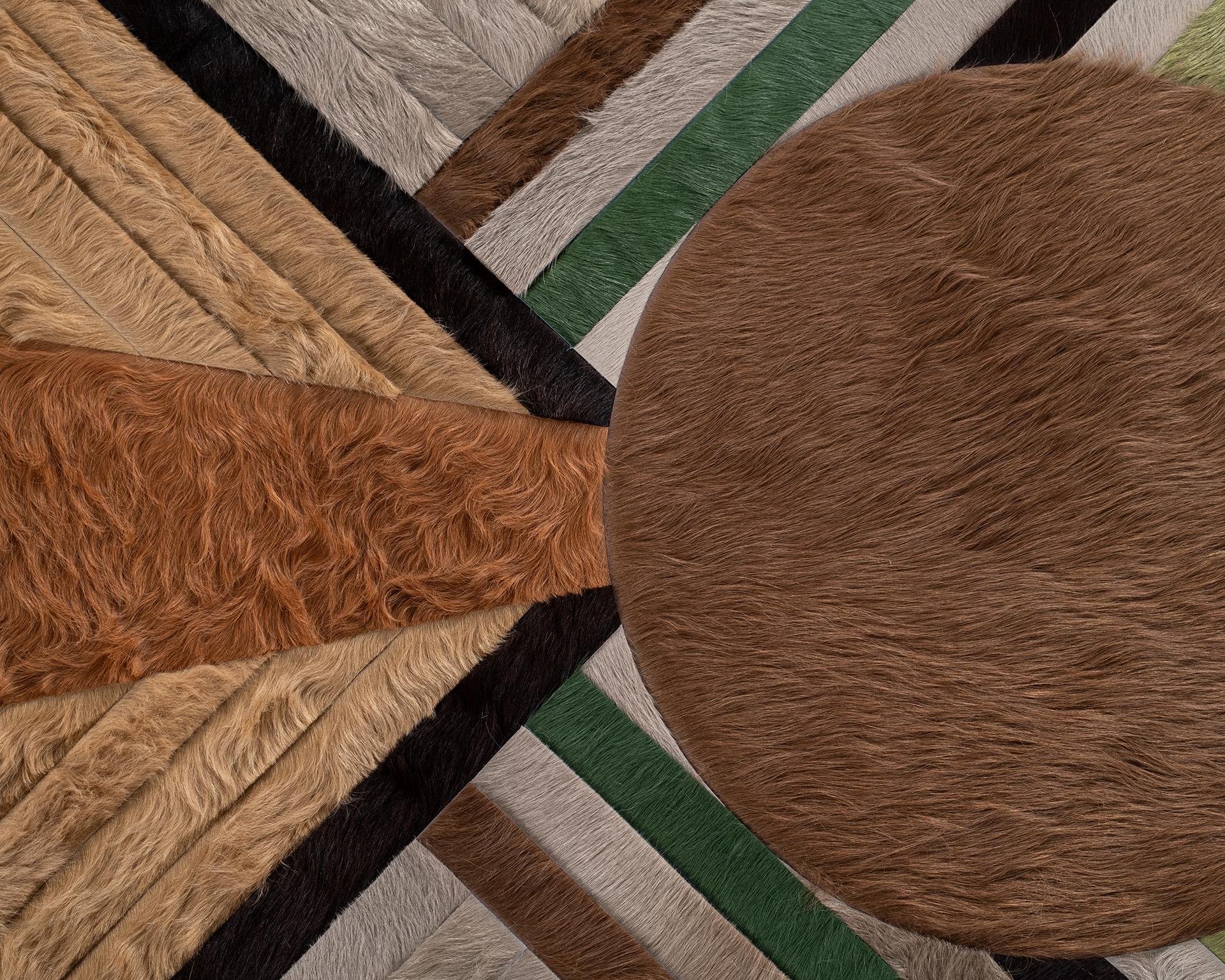 Fatto a mano Tappeto Hide di Douglas Friedman (10ft x 14ft) in vendita
