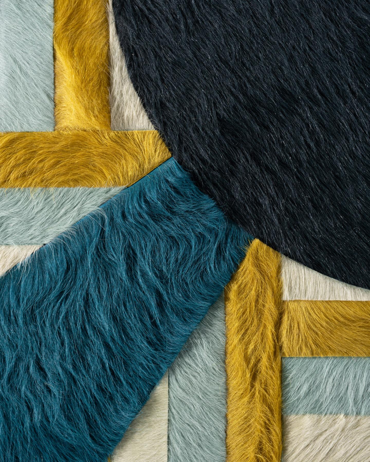Cuir de vache Tapis Hide par I Douglas Friedman (10ft x 8ft) en vente