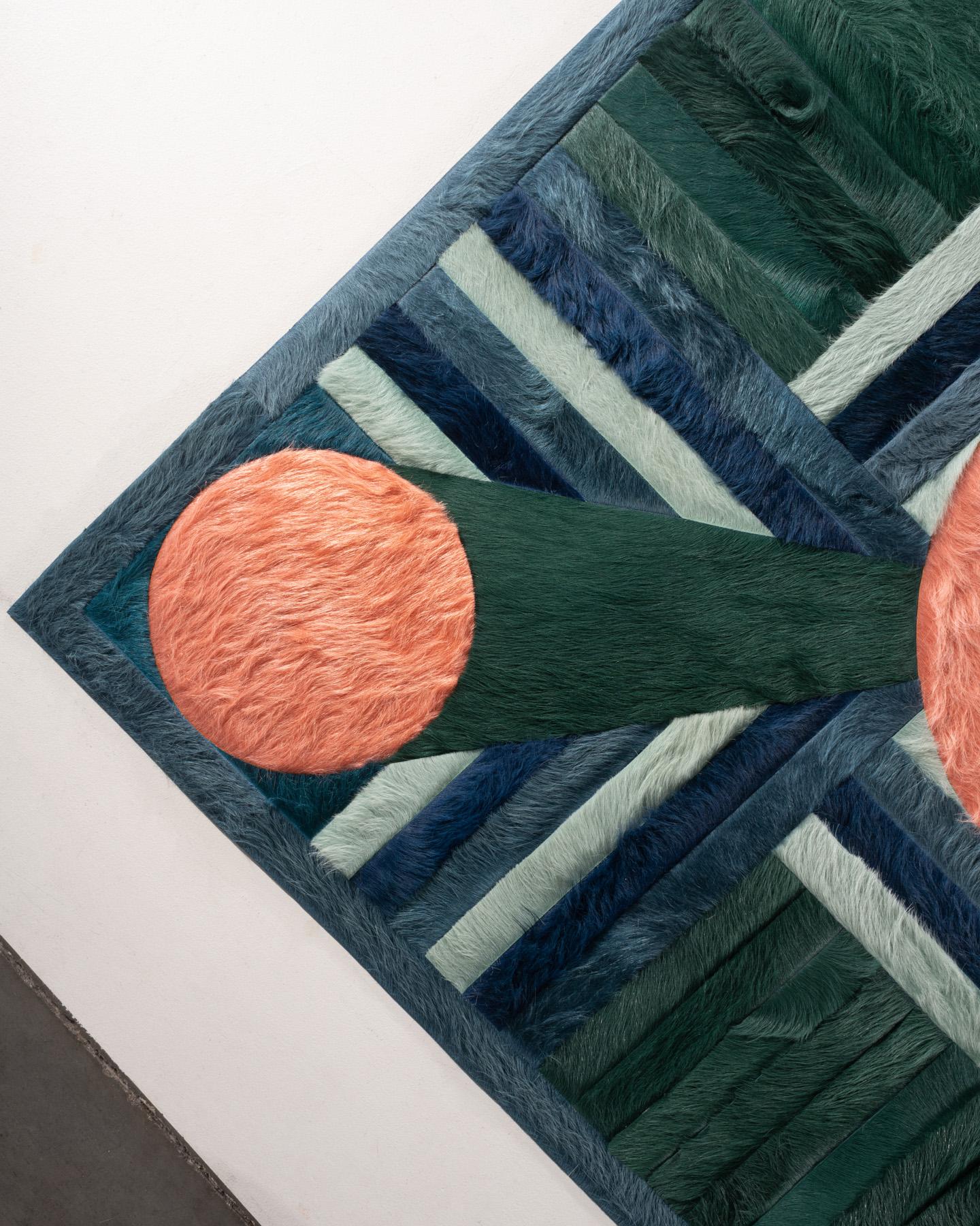 XXIe siècle et contemporain Tapis Hide par I Douglas Friedman (16ft x 9ft) en vente