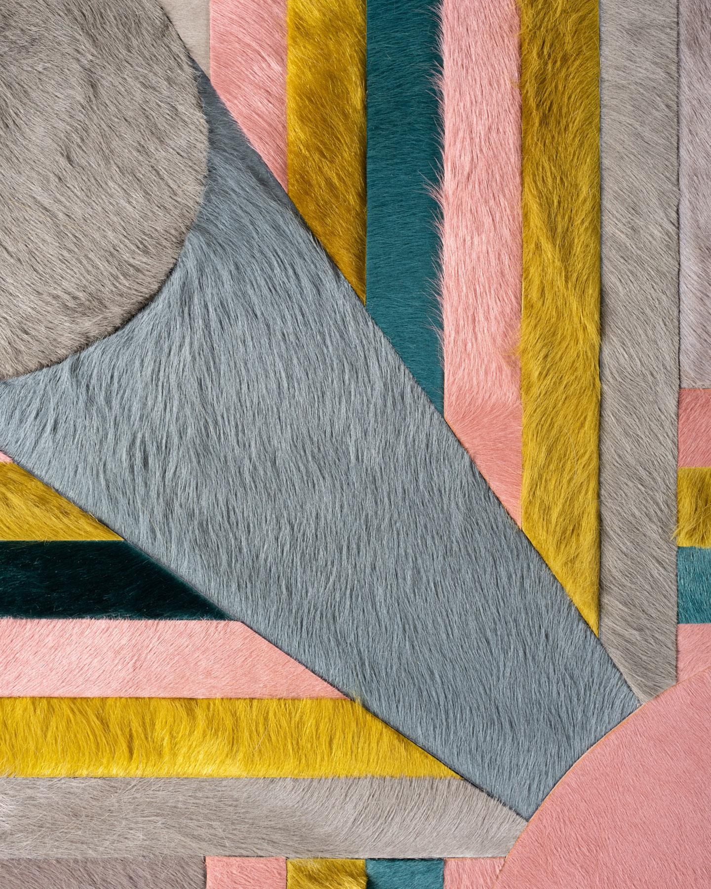 Fait main Tapis Hide par I Douglas Friedman (26ft x 15ft) en vente