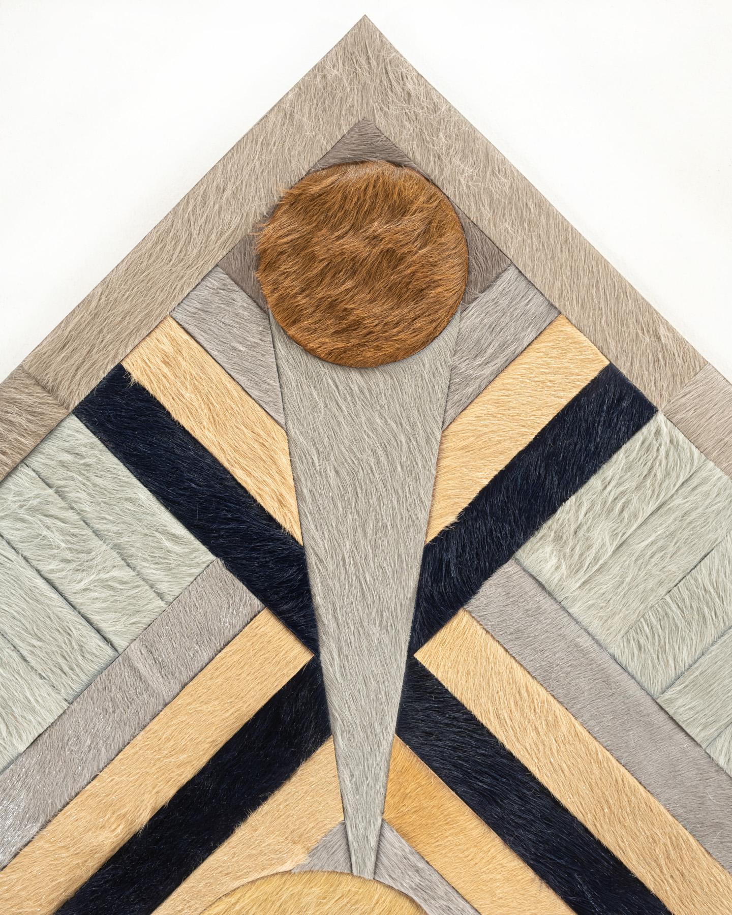 Organique Tapis Hide par Douglas Friedman (1,5m x 1,5m) en vente