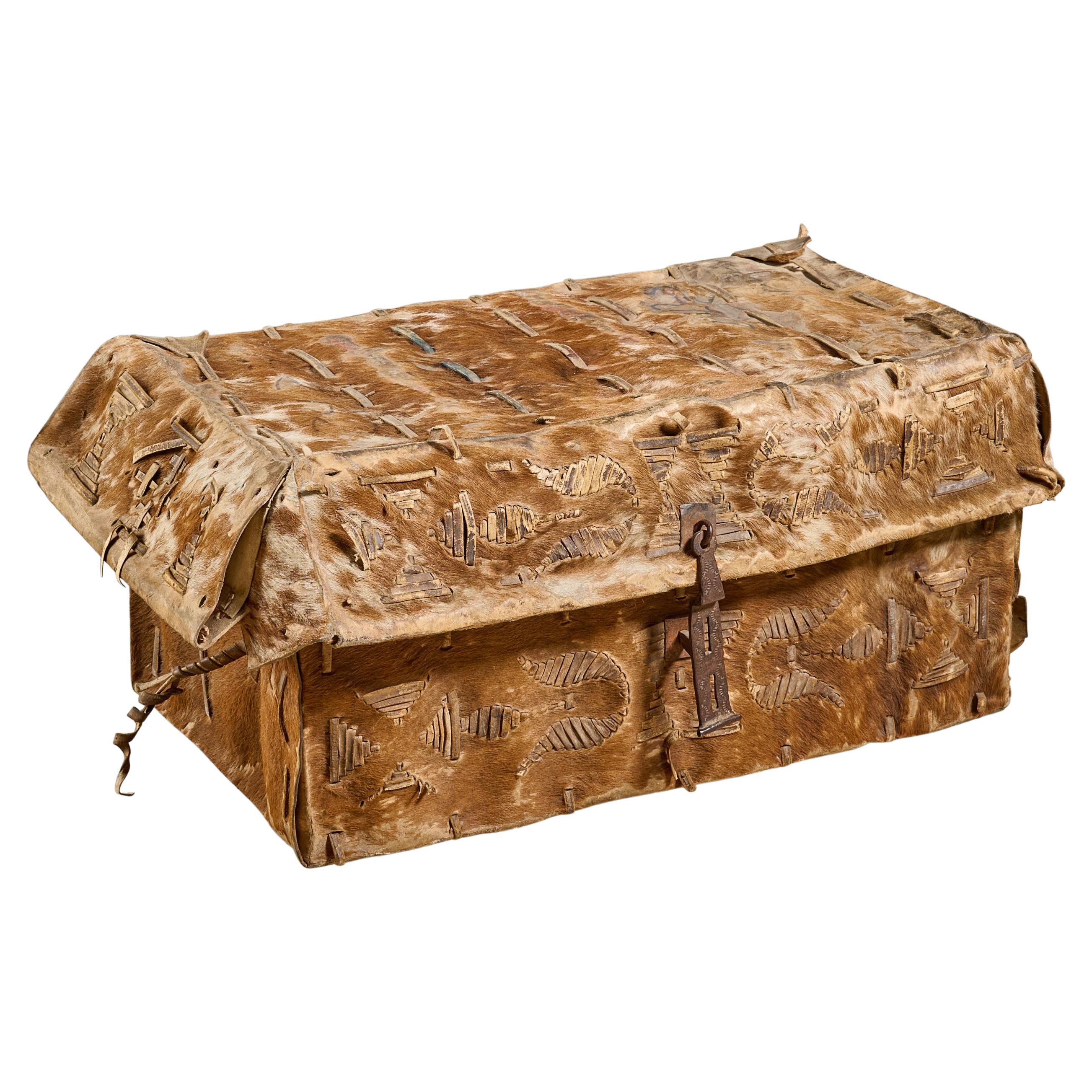 Hide Trunk with Fur For Sale