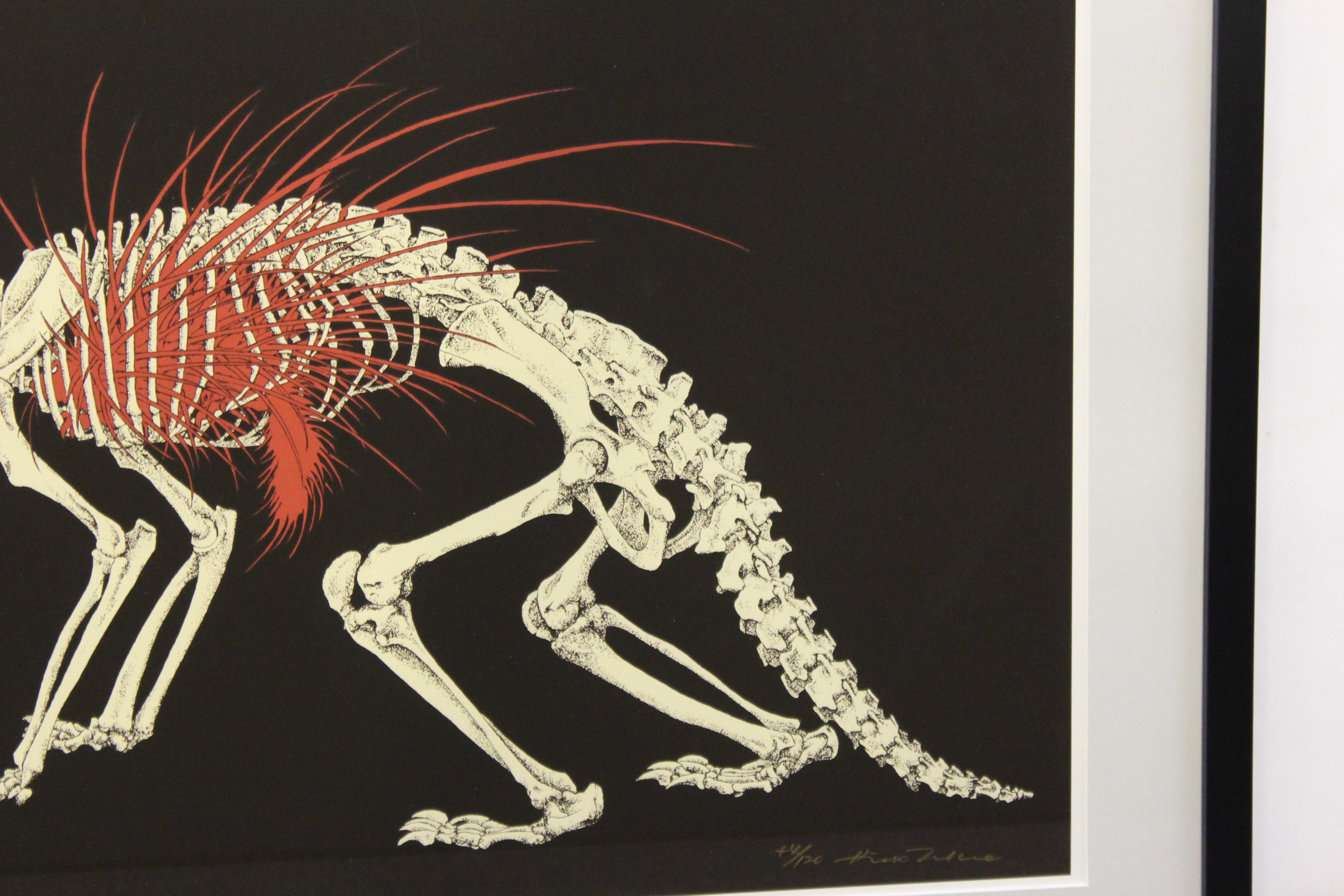 japanese skeleton painting