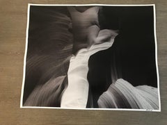 Hideoki, Black & White, Photography, Antelope Canyon, 2004, 16" x 20"