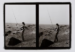 Hideoki, Black & White Photography, Fishing with a Babe, Montauk, 1973