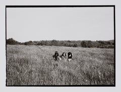 Hideoki, Black & White Photography, Two Women and a Dog, Montauk, 1970