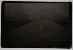Truck in the Fog, Japan, 1977, Black and White, Silver Gelatin