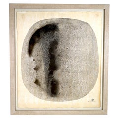 Abstract Expressionist painting from 1960 by Japanese artist Hidetaka Ohno - N.3