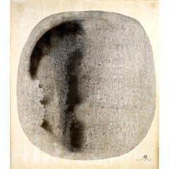 Abstract Expressionist painting from 1960 by Japanese artist Hidetaka Ohno - N.3