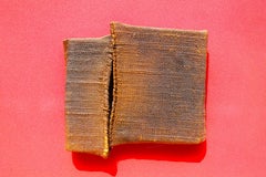 Hidetaka Ohno "Red No.2-15", 1964 Collage di olio e tela di canapa