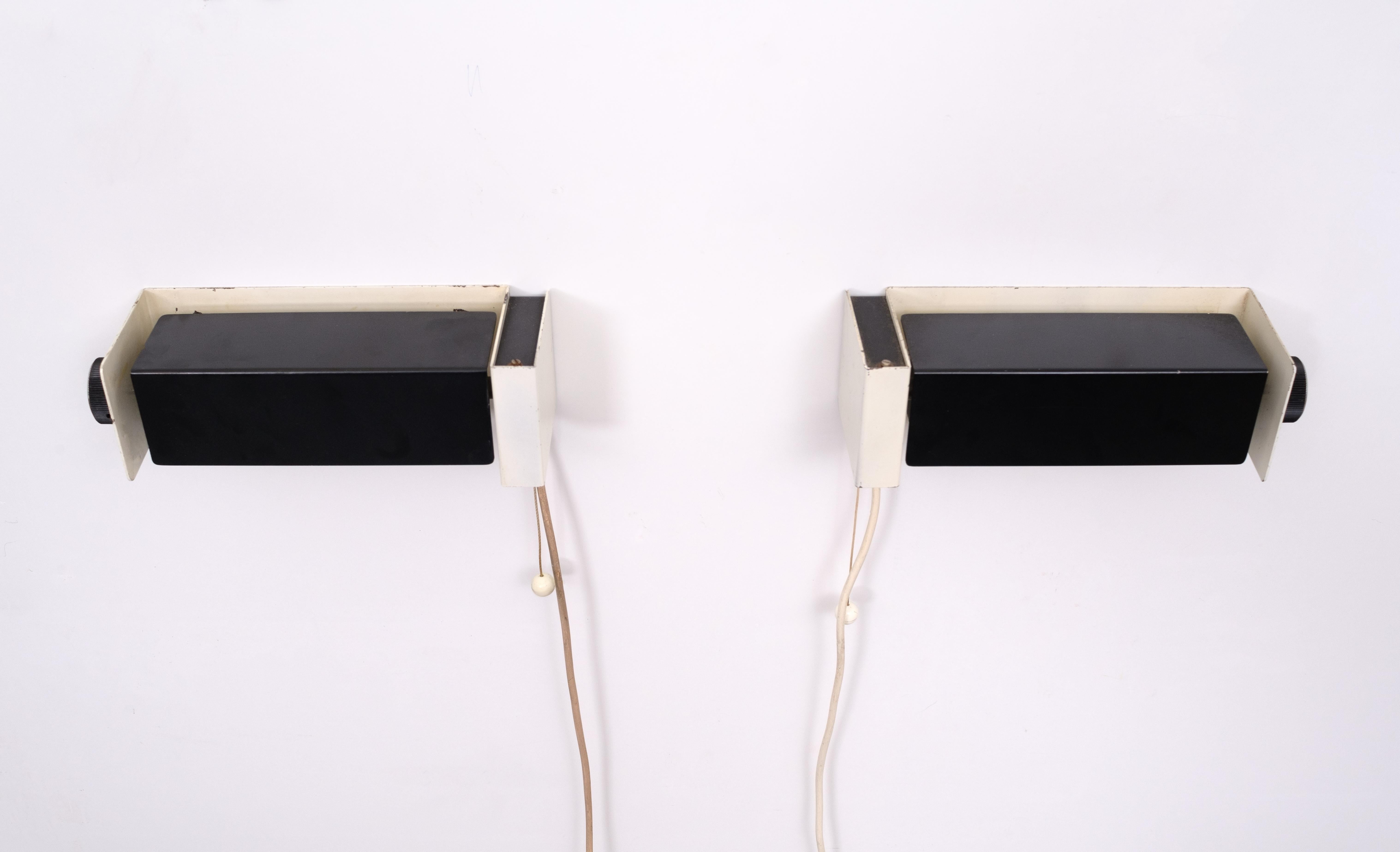 Olandese Lampade da letto Hiemstra Evolux, anni '50 in vendita