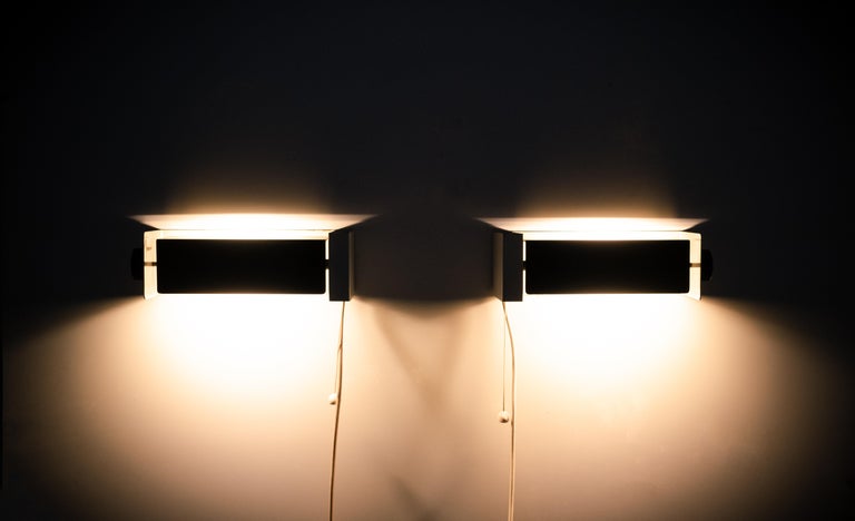 Metal Hiemstra Evolux Bed Lamps, 1950s For Sale