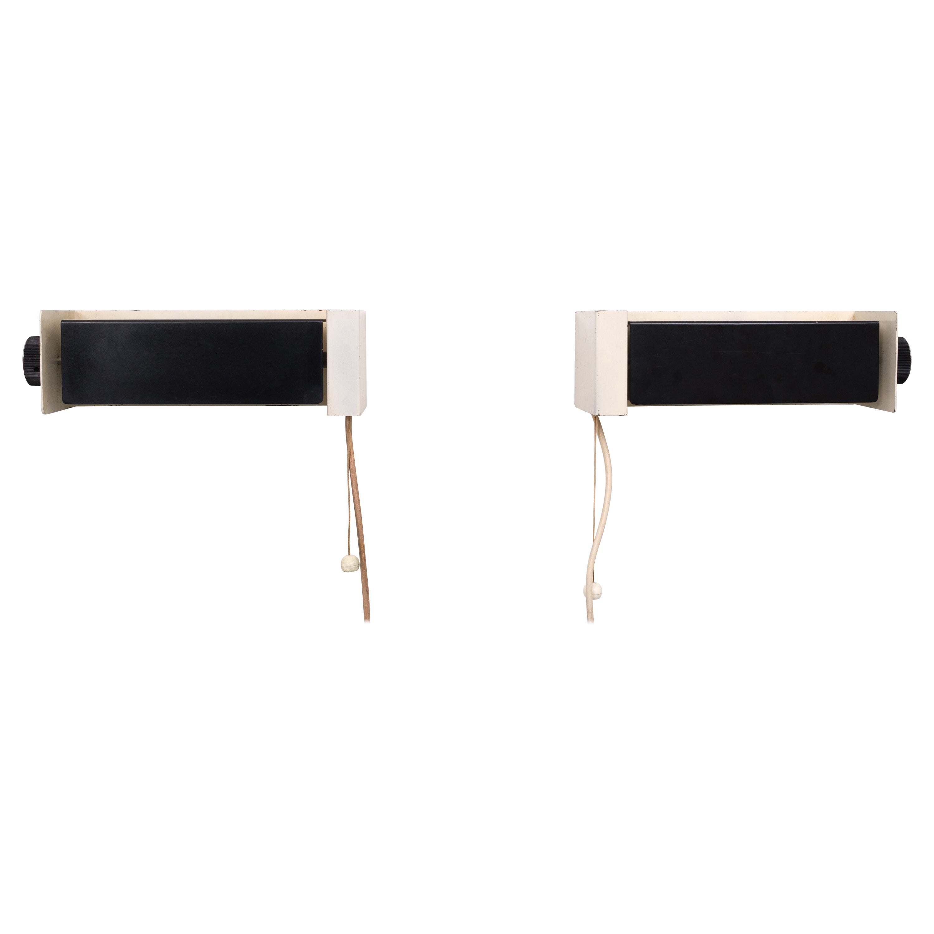 Hiemstra Evolux Bed Lamps, 1950s