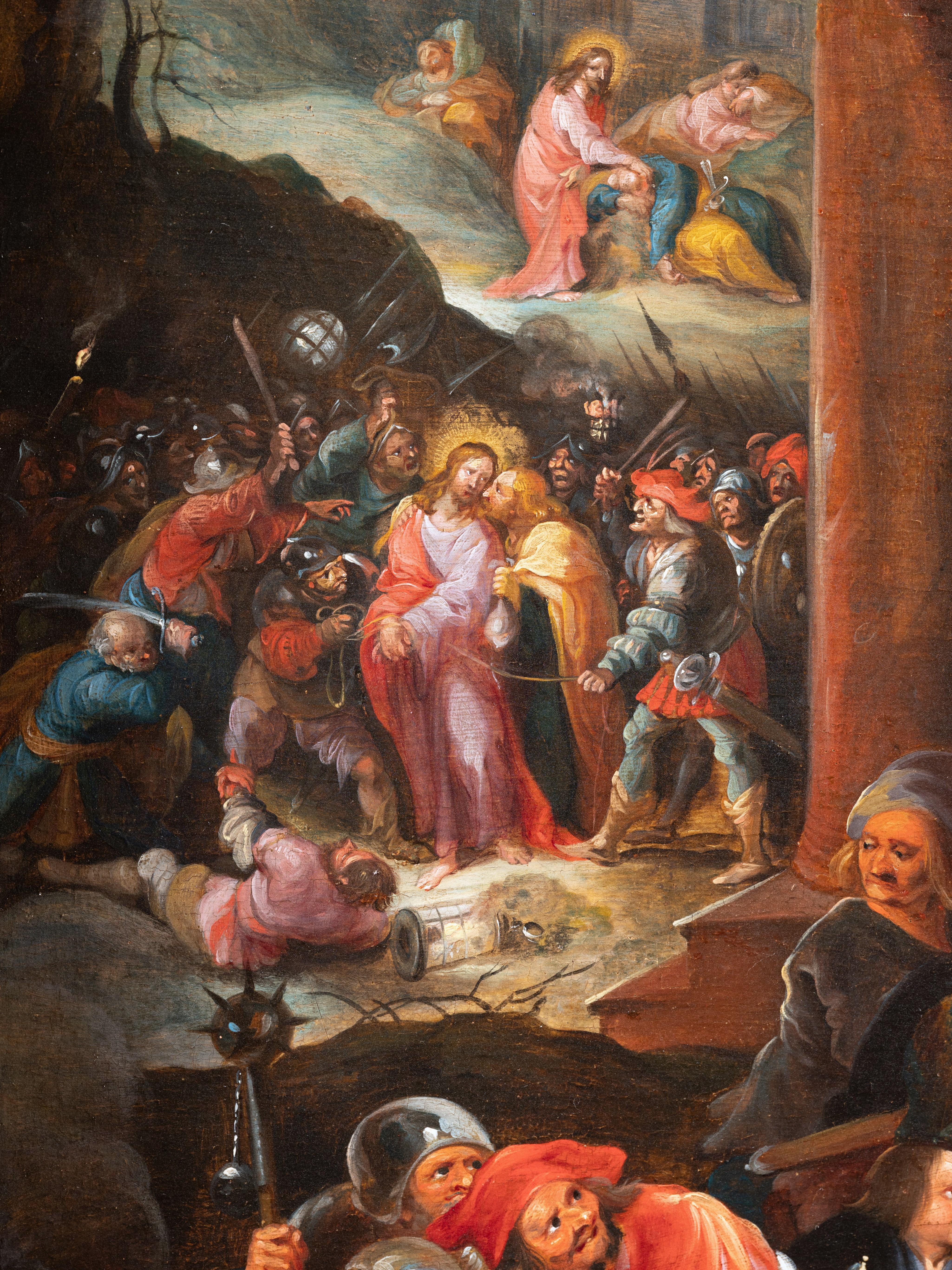 Hieronymus FRANCKEN III - The Denial of Saint Peter, 17th c. Antwerp school For Sale 6