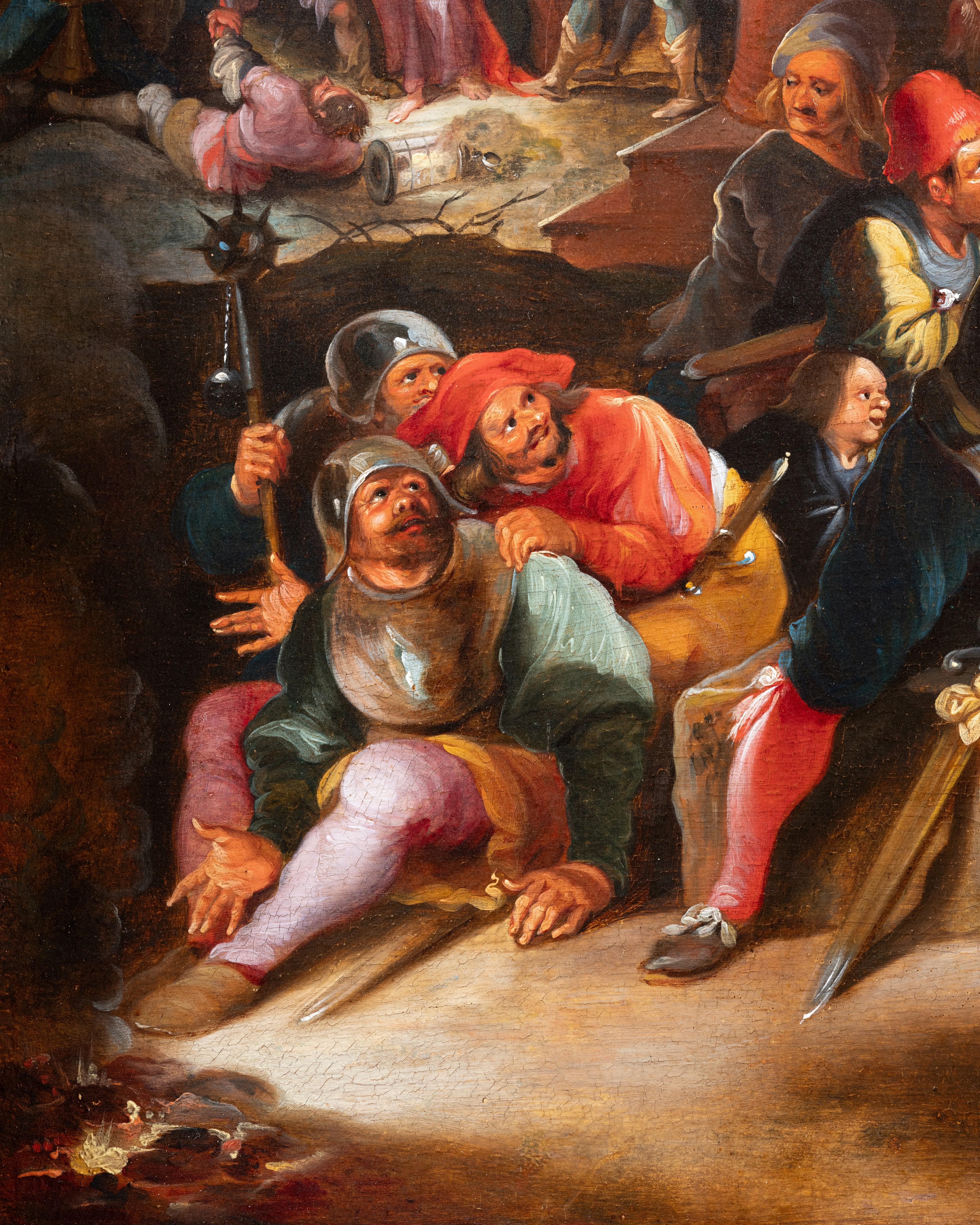 Hieronymus FRANCKEN III - The Denial of Saint Peter, 17th c. Antwerp school For Sale 7