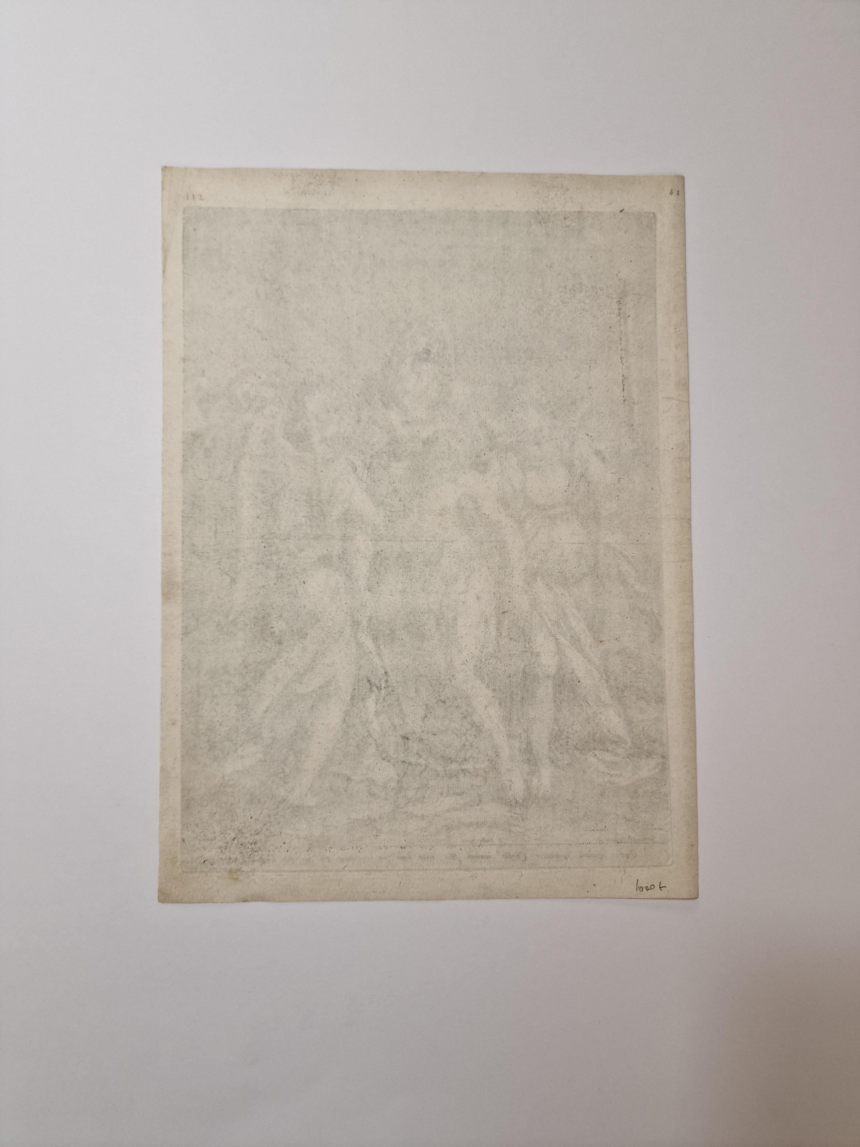 Piéta - Print by Hieronymus Wierix