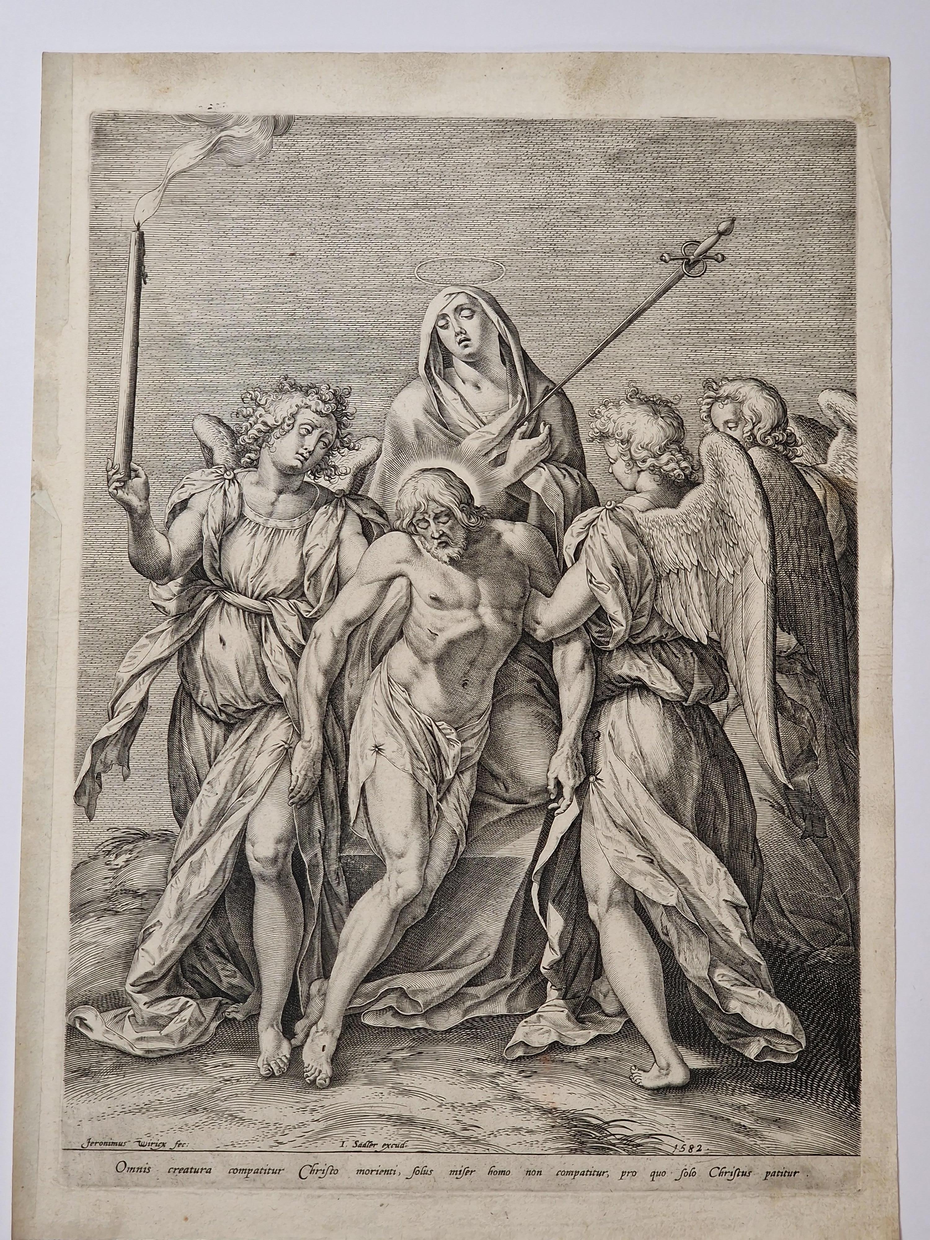 Hieronymus Wierix Print - Piéta