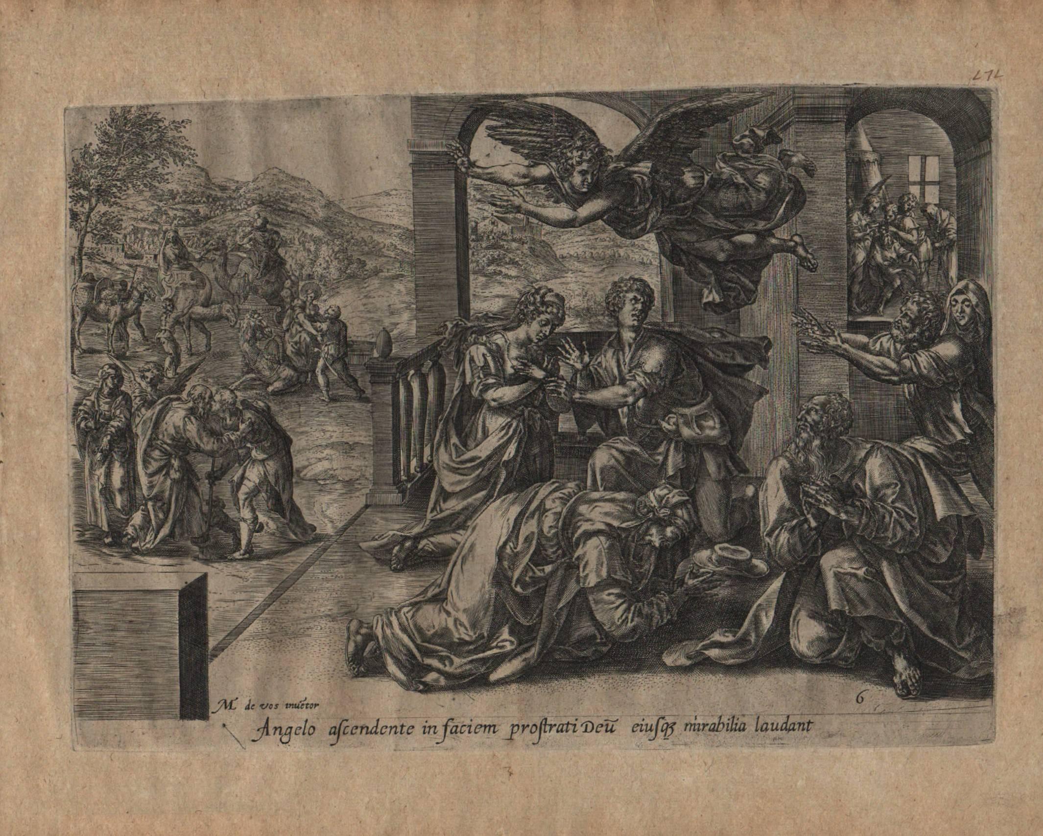 Story of Tobias - Set of 6 Plates - 1579 Old Master Engravings Religious For Sale 7