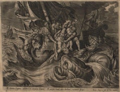 The Story of Jonah - 1585 Complete Set of 4 Plates - Old Master Engraving