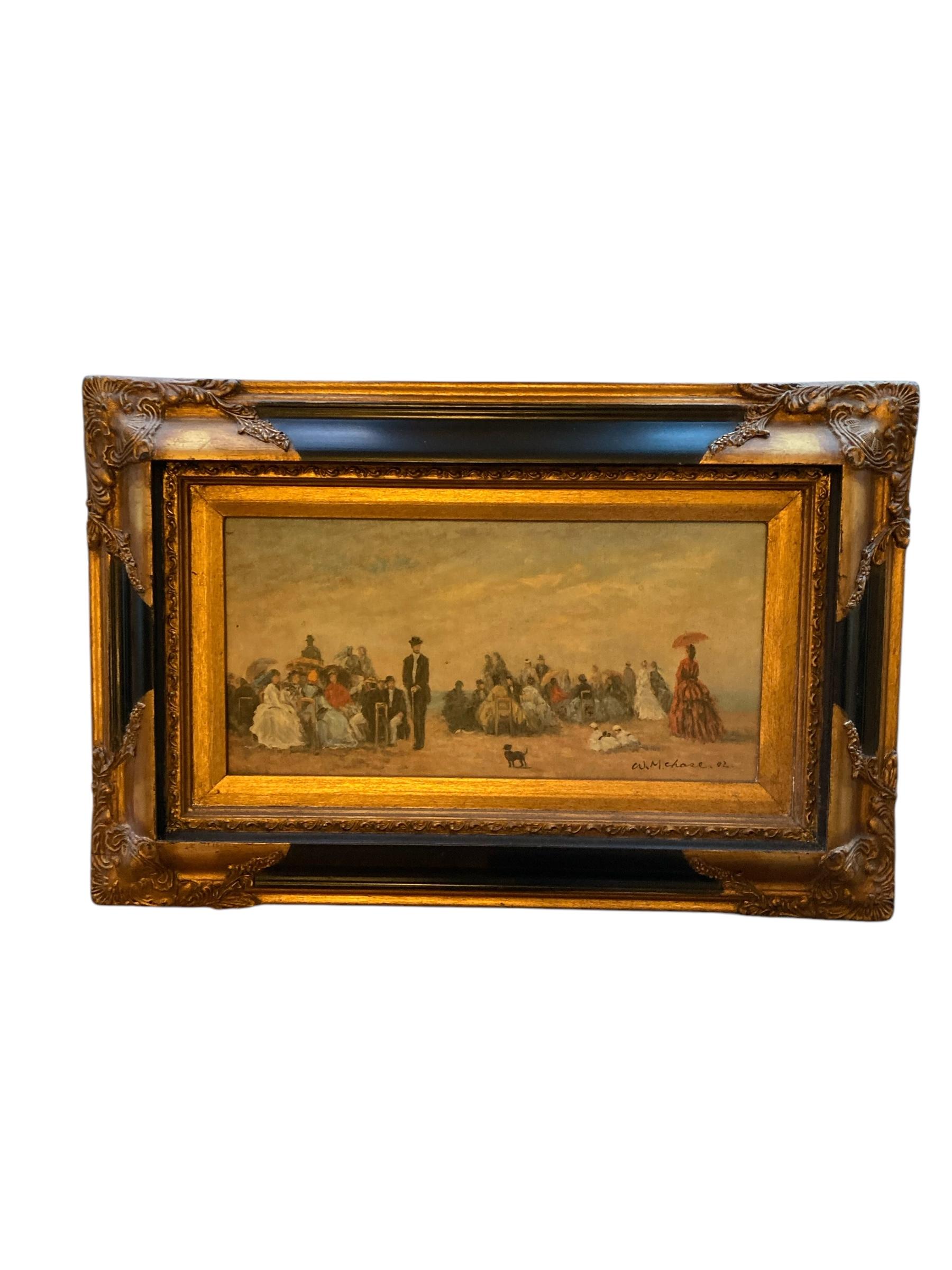 20th Century Higgins and Bower Print on Canvass signed W M Chase For Sale