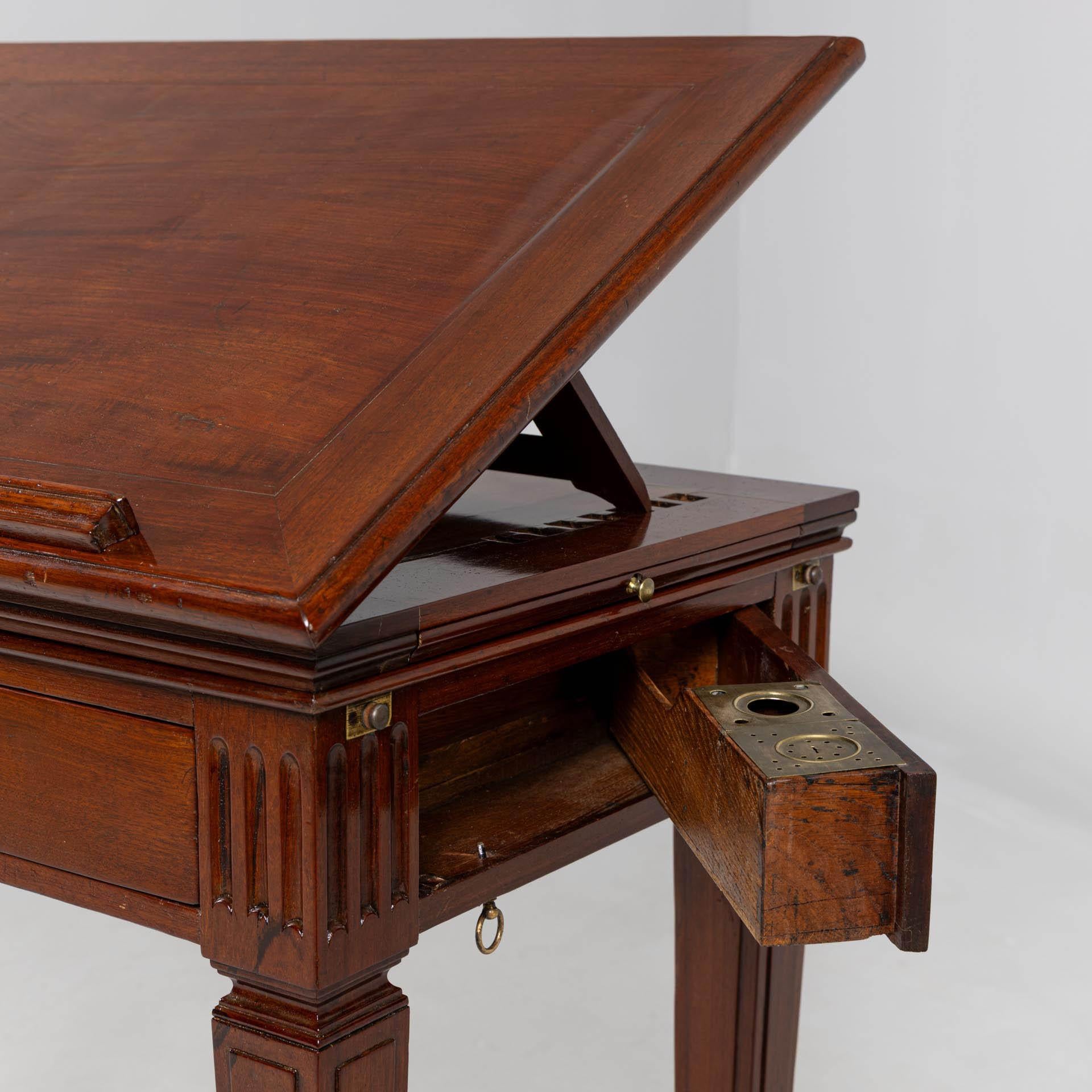 High Adjustable Architect's Desk, Writing Desk, circa 1800 For Sale 5