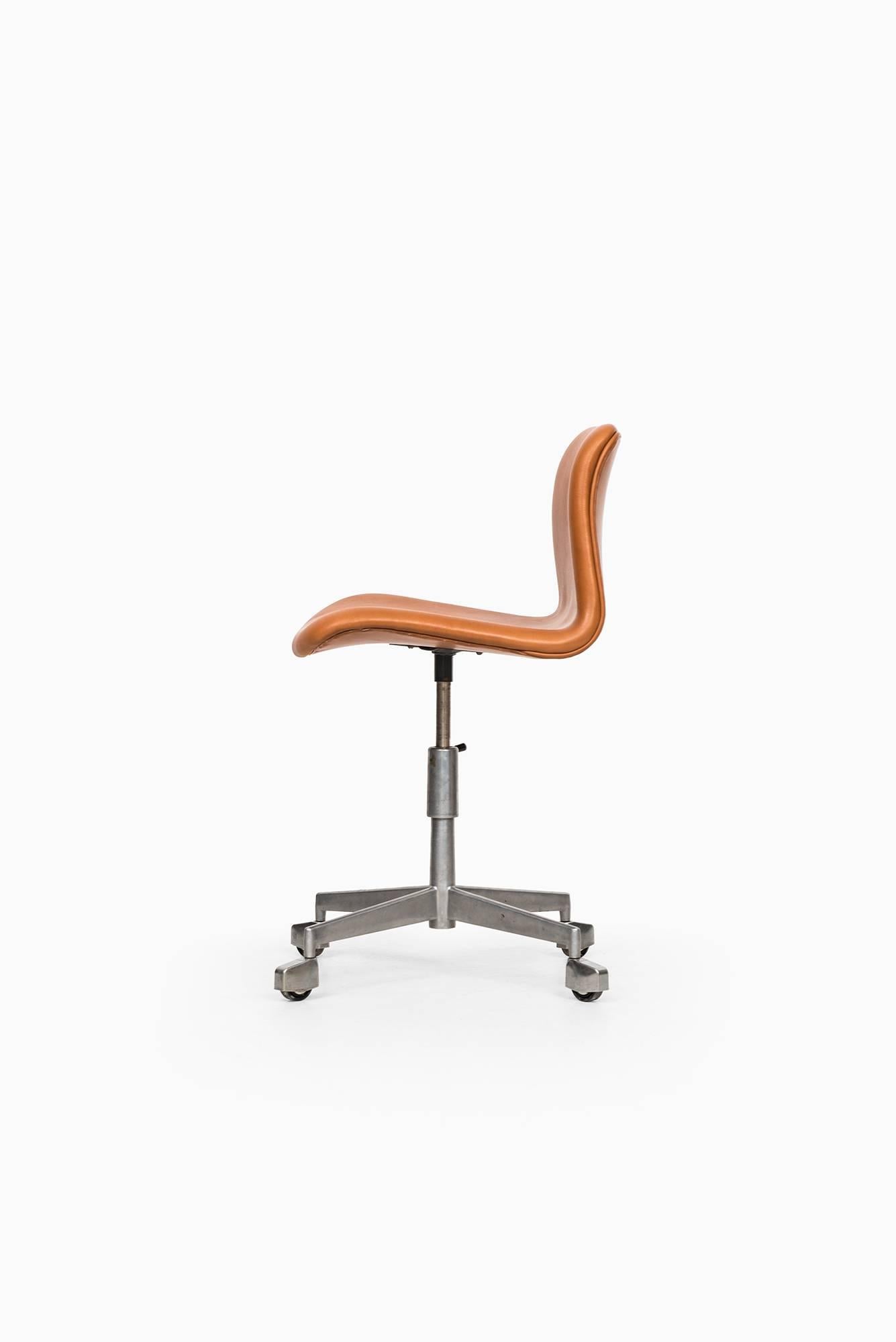 Mid-20th Century High Adjustable Office Chair Probably Produced in Denmark