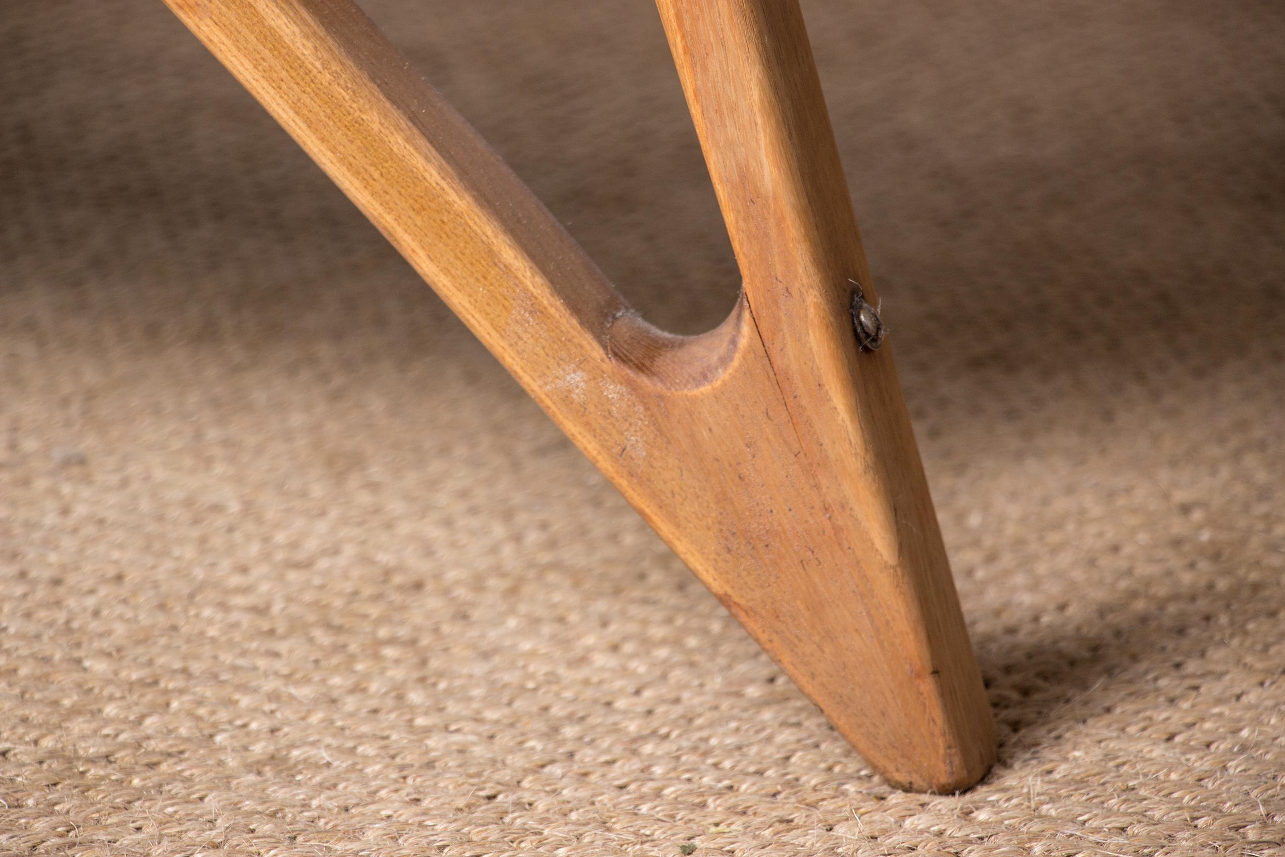 Sillón alto de haya curvada y tela reciente, modelo Konkav, Paul Bode Federholz en venta 3