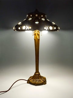 High Art Nouveau Table Lamp with Caryatides, circa 1900