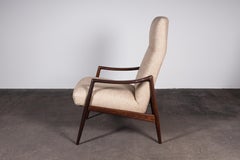 High-Back Teak Armchair by Hartmut Lohmeyer, Mid-Century Modern, 1950s