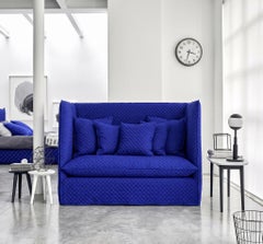 High-back 2-seater sofa Gervasoni Ghost 18 design Paola Navone - 3D blu