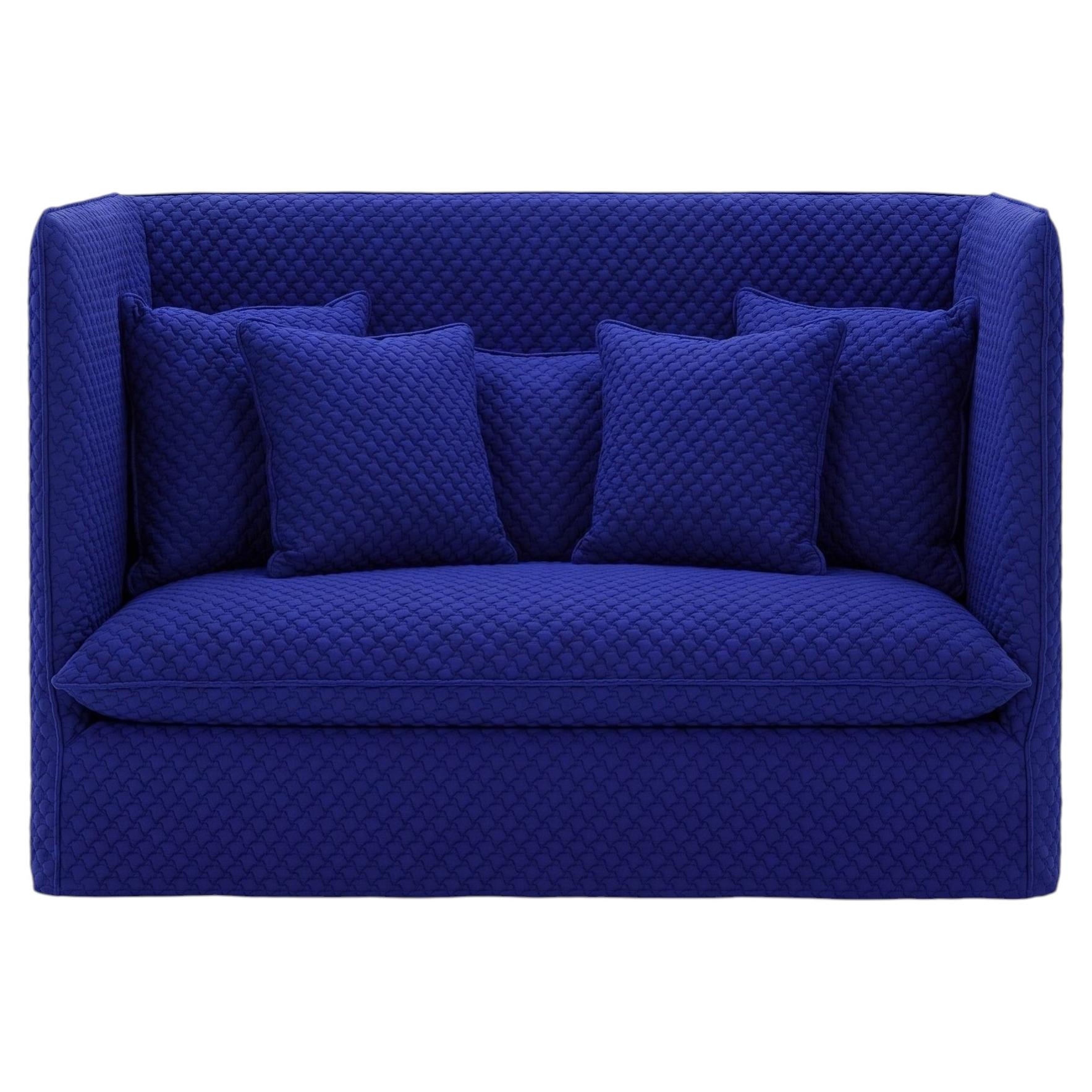 High-back 2-seater sofa Gervasoni Ghost 18 design Paola Navone - 3D blu