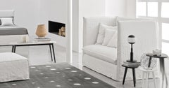 High-back 2-seater sofa Gervasoni Ghost 18 design Paola Navone