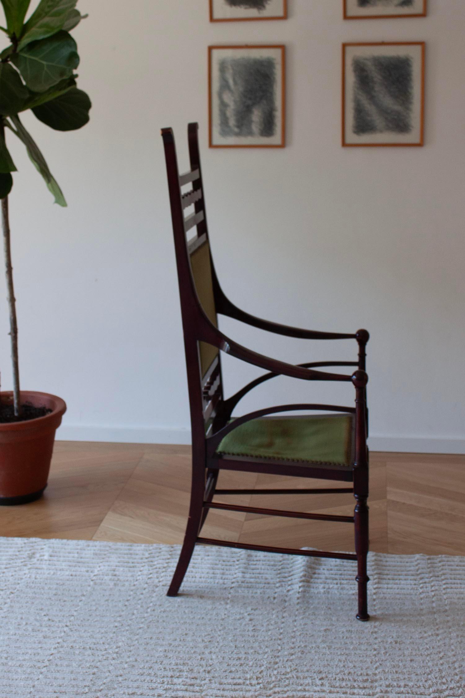 High-Back Aesthetic Movement Chair For Sale 7