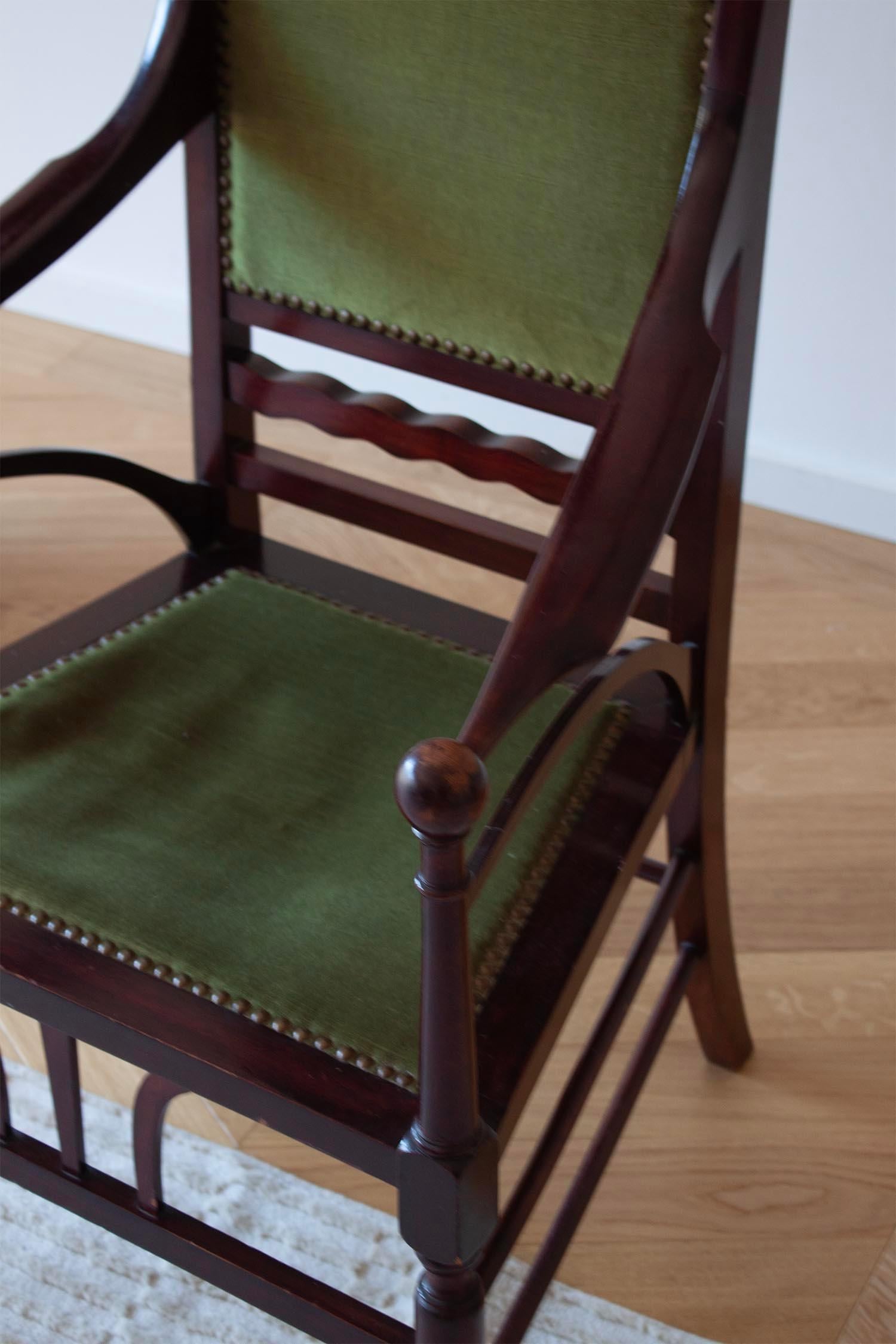 19th Century High-Back Aesthetic Movement Chair For Sale