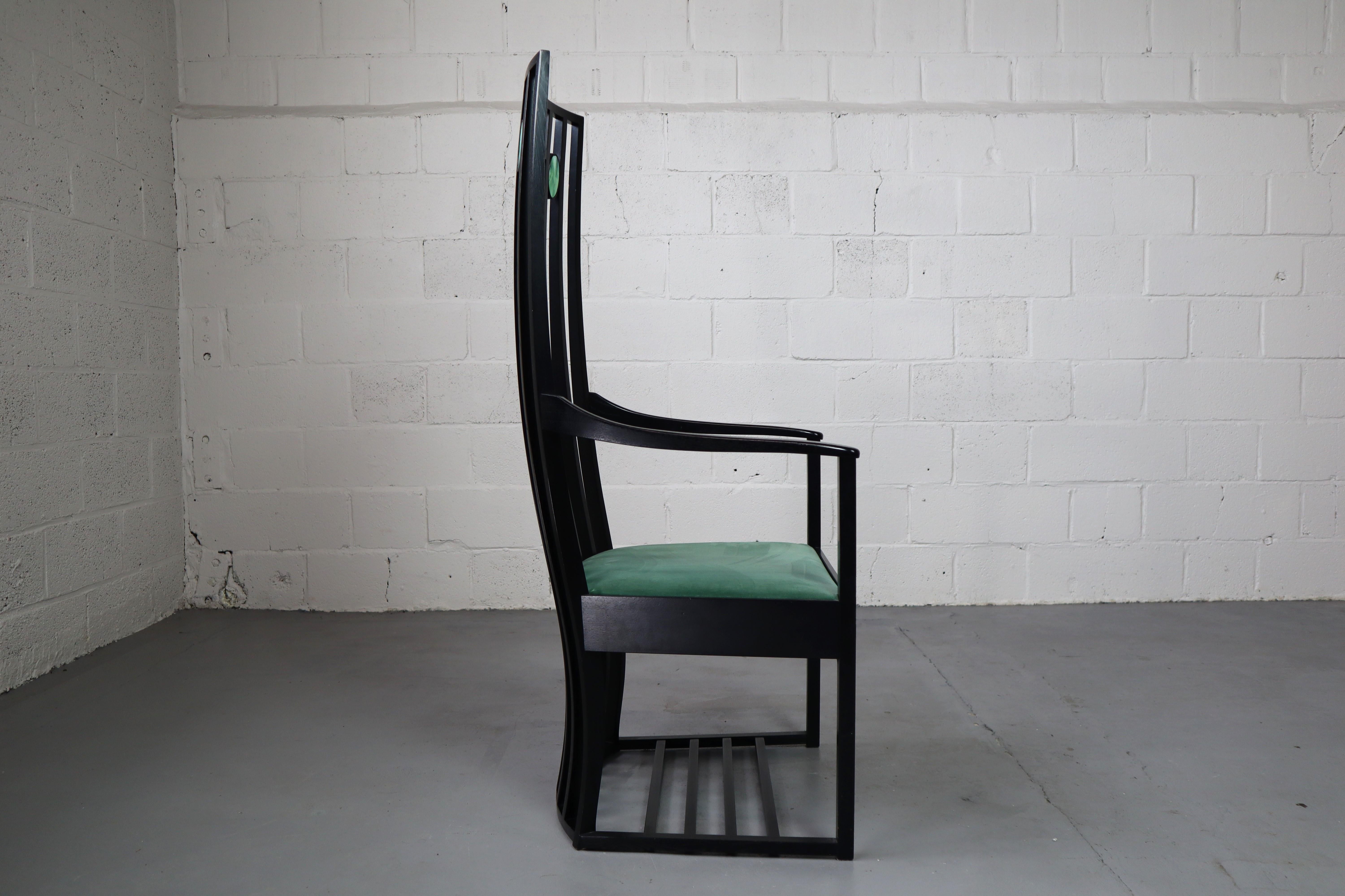 High back armchair by Charles Rennie Mackintosh 3