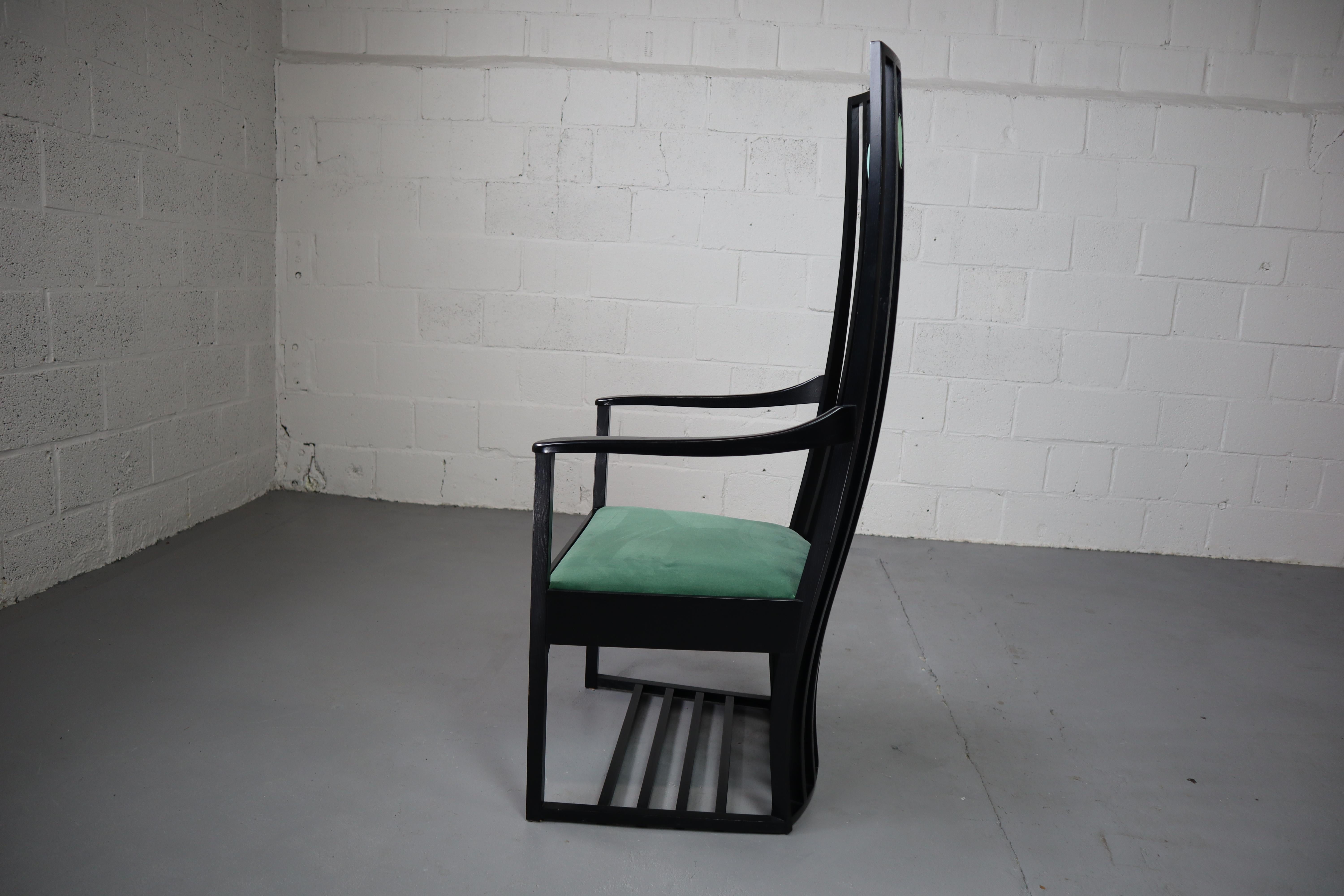 High back armchair by Charles Rennie Mackintosh 5