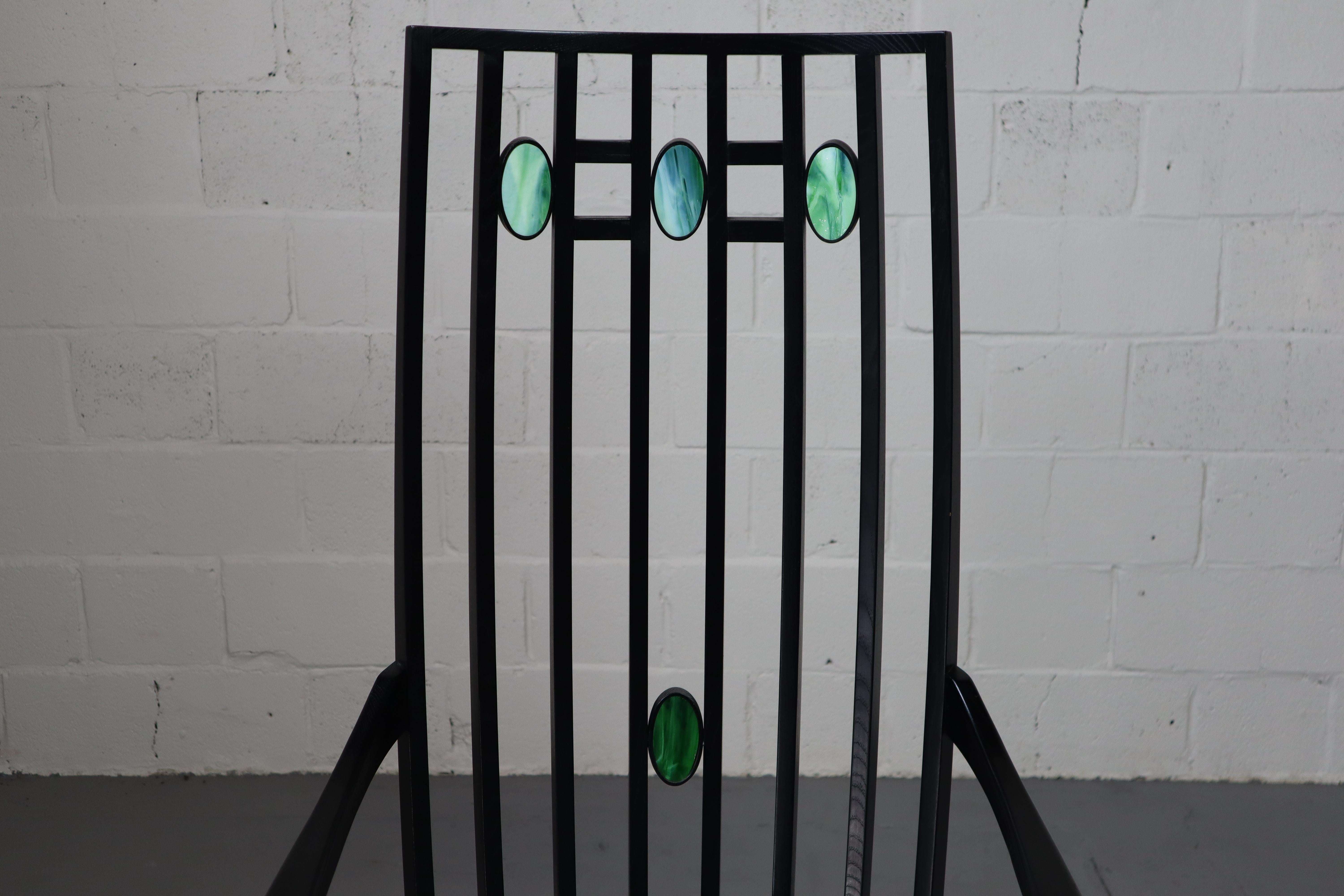 High back armchair by Charles Rennie Mackintosh In Good Condition In Langemark-Poelkapelle, BE