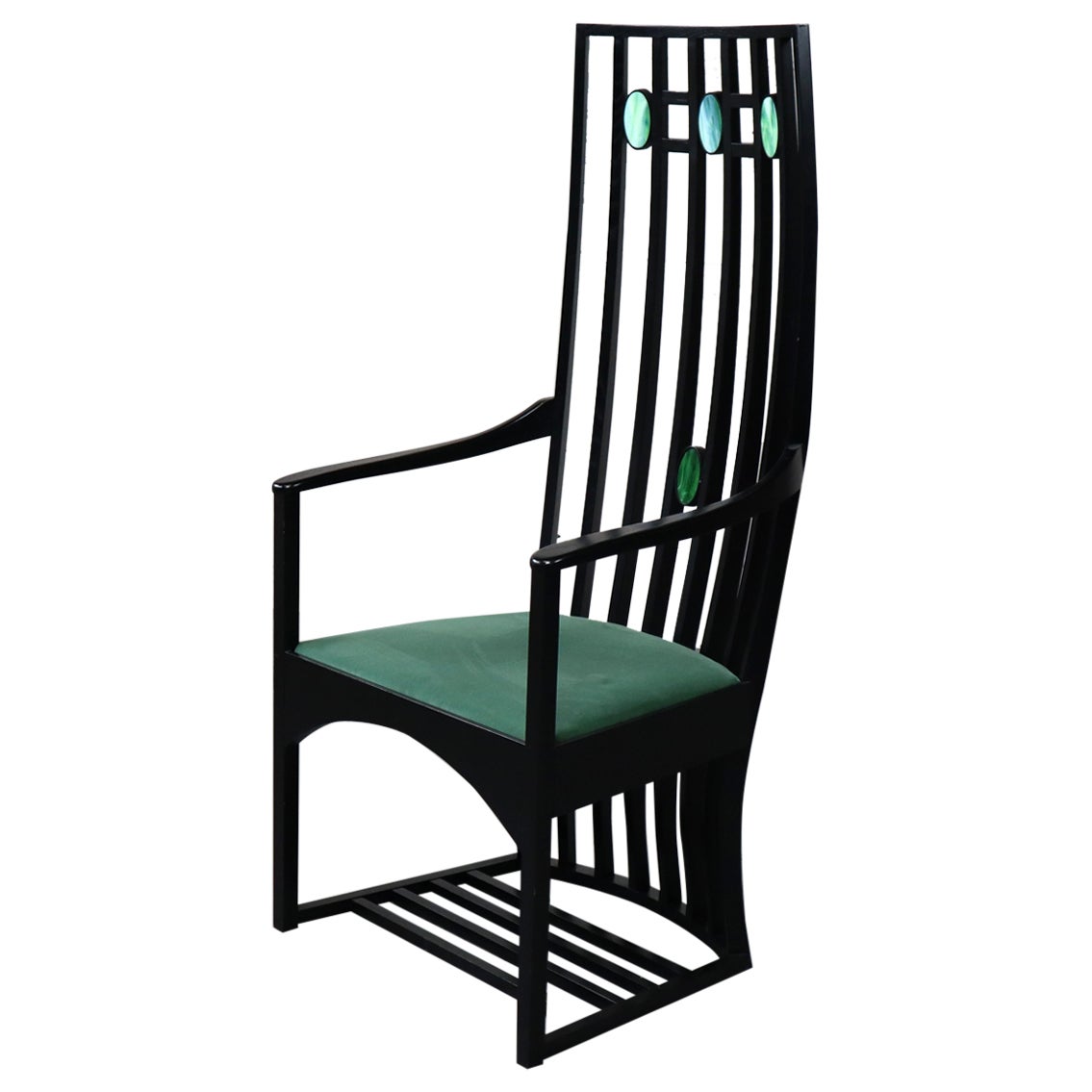 High back armchair by Charles Rennie Mackintosh