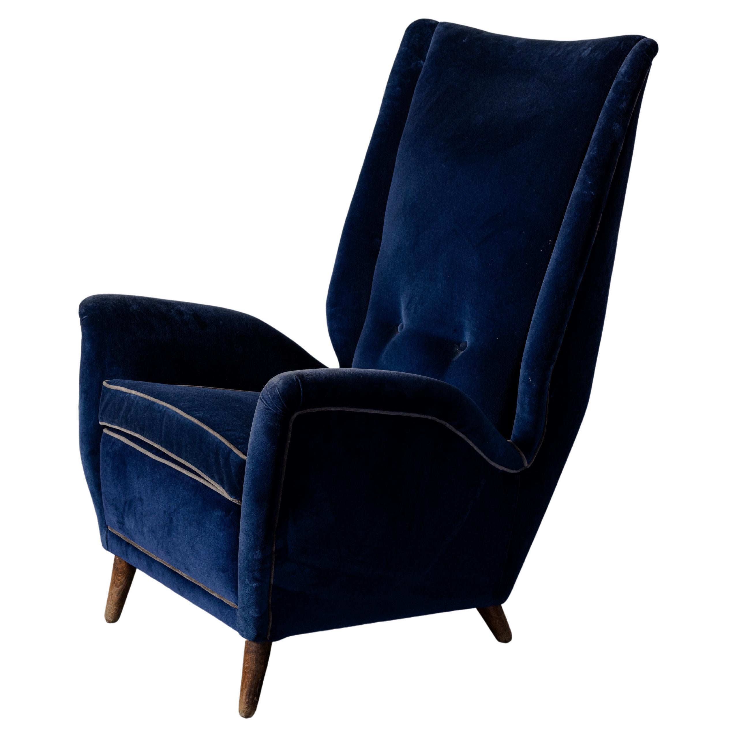 High Back Armchairs by Gio Ponti for Isa Bergamo