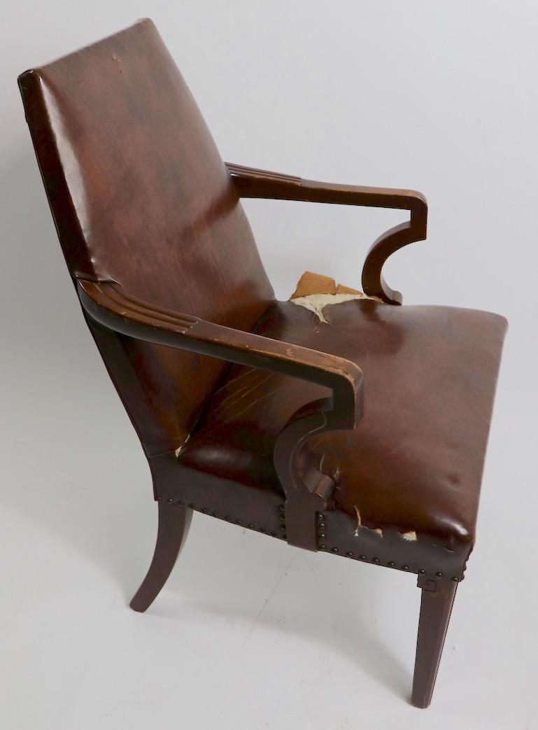 High Back Art Deco Chair 6