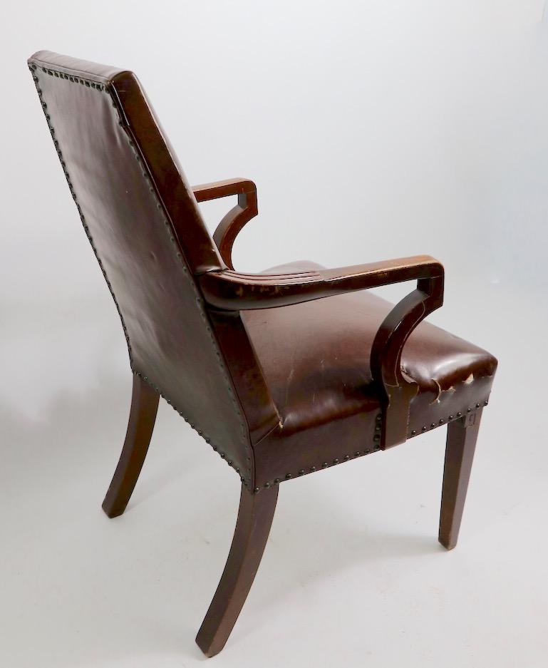 High Back Art Deco Chair 8